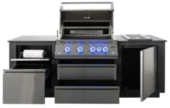 Napoleon Outdoor Küche Oasis Compact 105 Mit BIG32 Einbaugrill Und Einbau Sizzle Zone - Inkl. Arbeitsplatte Aus Feinsteinzeug