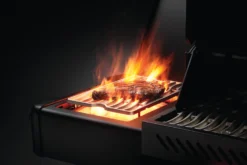 Napoleon Phantom Prestige 500 Gasgrill, Mattschwarz - Modell 2023 -Grill Verkaufs-Shop Napoleon Phantom Prestige 500 p500phm Detail side burner steak