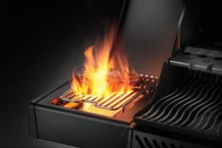Napoleon Phantom Rogue SE 425 Gasgrill, Mattschwarz Mit Sizzle Zone Und Heckbrenner - Modell 2023 -Grill Verkaufs-Shop Napoleon Phantom Rogue RSE425SIBK 1PHM Detail Side Burnr Food