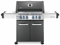Napoleon Prestige 500 Gasgrill, Charcoal Grau - Mit Safety Glow - X-DEAL Inkl. Grillthermometer, Schneidebrett Und Windschild Für SIZZLE ZONE