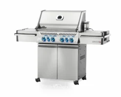 Napoleon Prestige Pro 500-3 Edelstahl Gasgrill Inkl. Drehspieß - X-DEAL Inkl. Napoleon Holzkohlegrill Kugelgrill Ø 57cm -Grill Verkaufs-Shop Napoleon Prestige Pro 500 seitlich 01 3