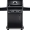 Napoleon Rogue 425 Gasgrill - All Black - Modell 2023 - Inkl. Abdeckhaube Und Grillplatte