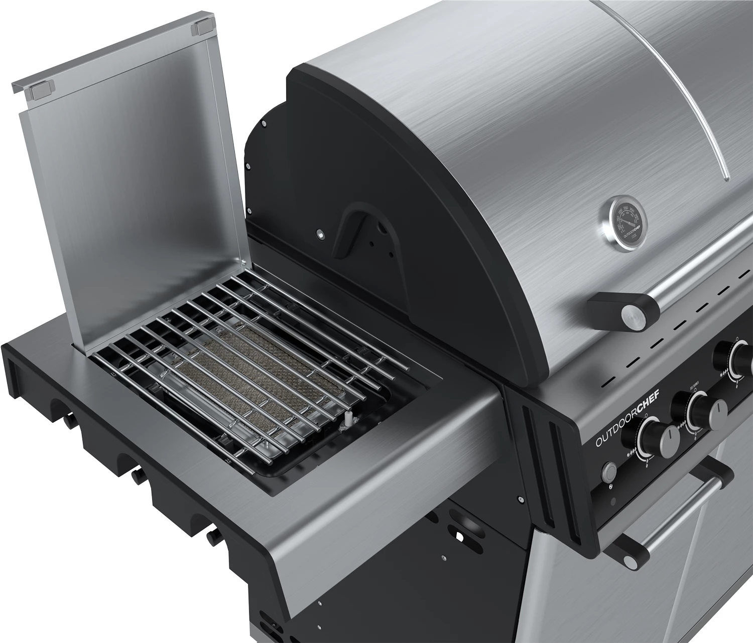 Outdoorchef Dualchef 325 G Gasgrill Mit Seitenkocher + BLAZING ZONE Infrarotbrenner 14 Outdoorchef Dualchef 325 G Gasgrill Mit Seitenkocher + BLAZING ZONE Infrarotbrenner – Bild 14