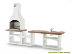 Palazzetti Outdoor Küche: Modul Grillkamin Brioni Inkl. Montagematerial -Grill Verkaufs-Shop Palazzetti Grillkamin Brioni Outdoor Kueche Kombi 1