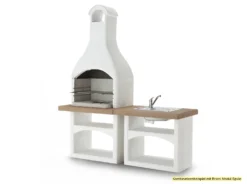 Palazzetti Outdoor Küche: Modul Grillkamin Brioni Inkl. Montagematerial -Grill Verkaufs-Shop Palazzetti Grillkamin Brioni Outdoor Kueche Kombi 3