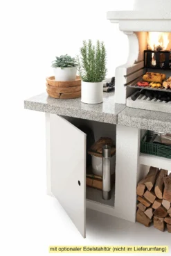 Palazzetti Grillkamin Glasgow 3 Inkl. Montagematerial -Grill Verkaufs-Shop Palazzetti Grillkamin Glasgow mit Tuer