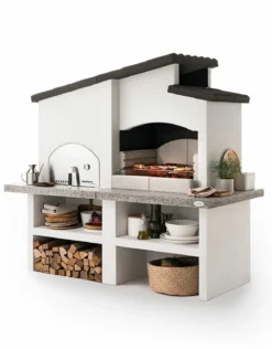 Palazzetti Grillkamin New Zealand 2 Mit Pizzaofen Inkl. Montagematerial -Grill Verkaufs-Shop Palazzetti Grillkamin New Zealand 2