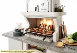 Palazzetti Grillkamin Pamplona Mit Pizzaofen Inkl. Montagematerial -Grill Verkaufs-Shop Palazzetti Grillkamin Pamplona Feuerraum