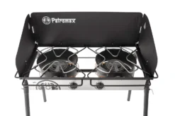Petromax Gastisch / Gaskocher GE90 Mit Mehrfachbrenner -Grill Verkaufs-Shop Petromax Gastisch ge90 von oben Doppelbrenner