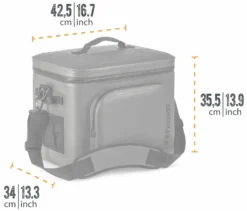 Petromax Kühltasche 22 Liter / Dunkelgrau -Grill Verkaufs-Shop Petromax Kuehtasche 22Liter Abmessungen