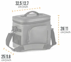 Petromax Kühltasche 8 Liter / Dunkelgrau -Grill Verkaufs-Shop Petromax Kuehtasche 8Liter Abmessungen