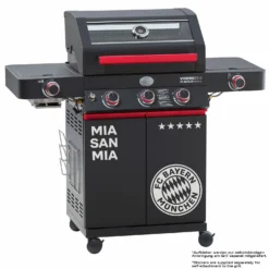 Rösle Videro G3-S VARIO+ Schwarz Gasgrill - FC Bayern Edition - Inkl. FC Bayern Abdeckhaube, Barbecue Grillzange Und Burgerpresse -Grill Verkaufs-Shop Roesle FC Bayern Grill Videro G3 S Aufkleber 1