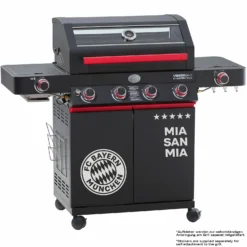 Rösle Videro G4-S VARIO+ Schwarz Gasgrill - FC Bayern Edition -Grill Verkaufs-Shop Roesle FC Bayern Muenchen Gasgrill Videro G4 S