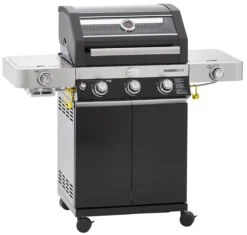 Rösle Gasgrill Videro G3-S VARIO+ Schwarz - Modell 2023 - X-DEAL Inkl. Abdeckhaube, Grillplatte Und Drehspieß