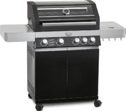 Rösle Gasgrill Videro G4 Schwarz - Modell 2023 Inkl. Abdeckhaube