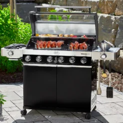 Rösle Gasgrill Videro G6-S VARIO+ Schwarz - Modell 2023 - SMART Deal Inkl. Grillfürst Grill Control -Grill Verkaufs-Shop Roesle Gasgrill Videro G6 S Mood