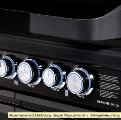 Rösle Gasgrill Magnum PRO G3 - Modell 2023 -Grill Verkaufs-Shop Roesle Magnum Pro Drehregler Beispiel G4 S 2