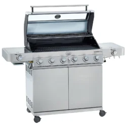 Rösle Edelstahl Gasgrill Videro G6-S VARIO+ - Limited Edition Modell 2023 -Grill Verkaufs-Shop Roesle Videro 25528 G6 S Edelstahl Deckel offen 2