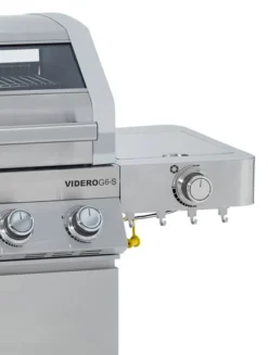 Rösle Edelstahl Gasgrill Videro G6-S VARIO+ - Limited Edition Modell 2023 Inkl. Abdeckhaube -Grill Verkaufs-Shop Roesle Videro 25528 G6 S Edelstahl Seitenkocher abklappbar 1