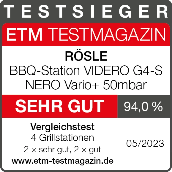 Rösle Gasgrill Videro G4-S Vario+ Nero Schwarz - Modell 2023 - X-DEAL Inkl. Abdeckhaube, Grillplatte Und Drehspieß 3 Rösle Gasgrill Videro G4-S Vario+ Nero Schwarz - Modell 2023 - X-DEAL Inkl. Abdeckhaube, Grillplatte Und Drehspieß – Bild 3