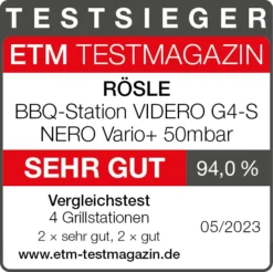 Rösle Gasgrill Videro G4-S Vario+ Nero Schwarz - Modell 2023 - X-DEAL Inkl. Abdeckhaube Und Grillplatte -Grill Verkaufs-Shop Roesle Videro G4 S Nero Vario Testsieger Grillstationen 5
