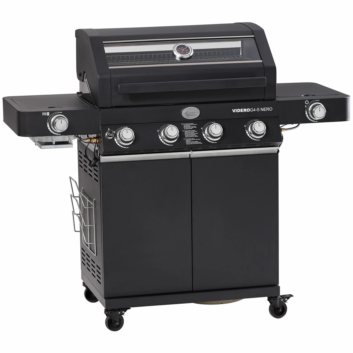 Rösle Gasgrill Videro G4-S Vario+ Nero Schwarz - Modell 2023 - X-DEAL Inkl. Abdeckhaube, Grillplatte Und Drehspieß 1 Rösle Gasgrill Videro G4-S Vario+ Nero Schwarz - Modell 2023 - X-DEAL Inkl. Abdeckhaube, Grillplatte Und Drehspieß