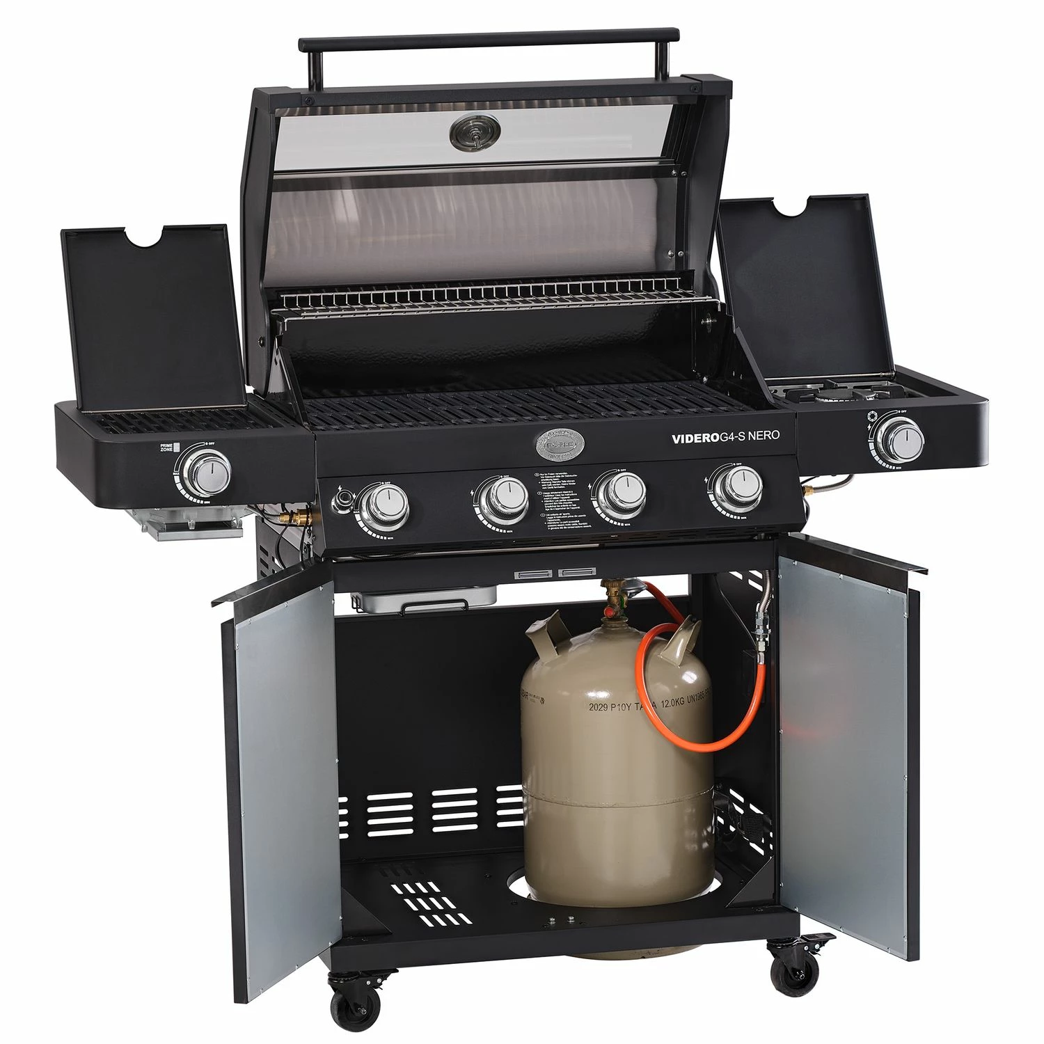 Rösle Gasgrill Videro G4-S Vario+ Nero Schwarz - Modell 2023 - X-DEAL Inkl. Abdeckhaube, Grillplatte Und Drehspieß 2 Rösle Gasgrill Videro G4-S Vario+ Nero Schwarz - Modell 2023 - X-DEAL Inkl. Abdeckhaube, Grillplatte Und Drehspieß – Bild 2