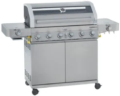 Rösle Edelstahl Gasgrill Videro G6-S VARIO+ - Limited Edition Modell 2023 - X-DEAL Inkl. Abdeckhaube, Grillplatte Und Drehspieß