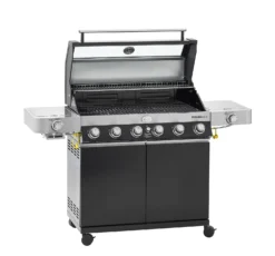 Rösle Gasgrill Videro G6-S VARIO+ Schwarz - Modell 2023 - Inkl. Abdeckhaube -Grill Verkaufs-Shop Roesle Videro G6 S Vario schwarz 25527 Deckel 4