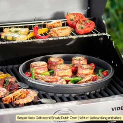Rösle Gasgrill Videro G6-S VARIO+ Schwarz - Modell 2023 -Grill Verkaufs-Shop Roesle Videro Gasgrill Vario Grillrost Mood 7