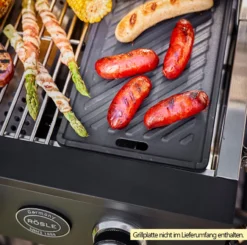 Rösle Gasgrill Videro Pro G2-P Campinggrill -Grill Verkaufs-Shop Roesle Videro PRO G2 P Gasgrill Beispiel mit Grillplatte