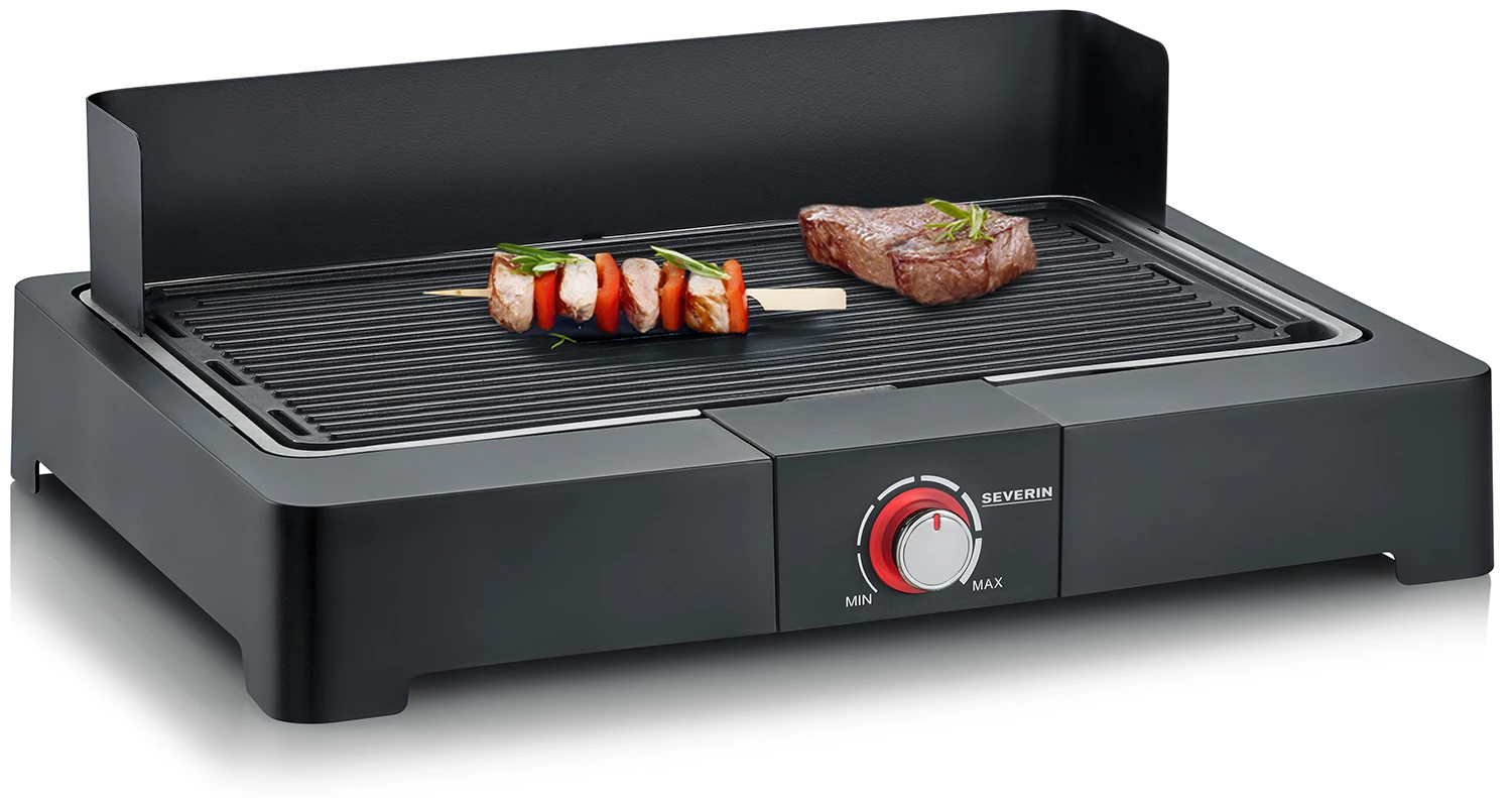 Severin Elektro Tischgrill Mit Grillplatte - 2.200 Watt 2 Severin Elektro Tischgrill Mit Grillplatte - 2.200 Watt – Bild 2