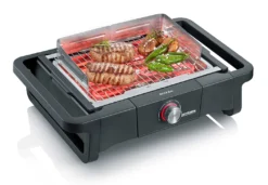 Severin Elektro Tischgrill STYLE Evo - 2.500 Watt -Grill Verkaufs-Shop Severin Elektro Tischgrill Style Evo PG8123 Grillgut