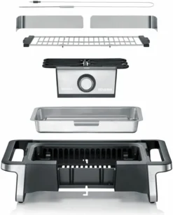 Severin Elektro Tischgrill SENOA Boost - Boost Zone 500°C - 3.000 W -Grill Verkaufs-Shop Severin Senoa boost s PG8113 explosion
