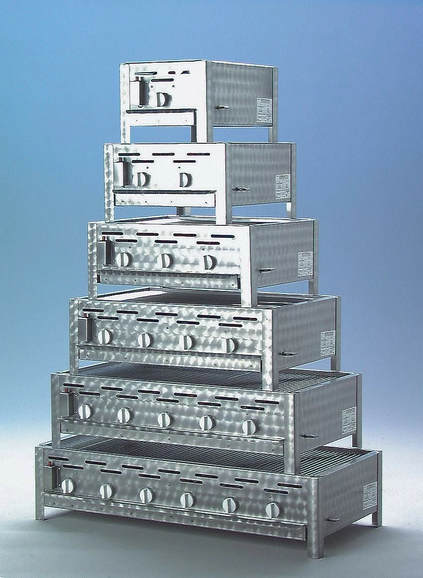 TGO 6-Brenner Gastrobräter / Gasbräter Mit Rost + Stahlpfanne 1 TGO 6-Brenner Gastrobräter / Gasbräter Mit Rost + Stahlpfanne