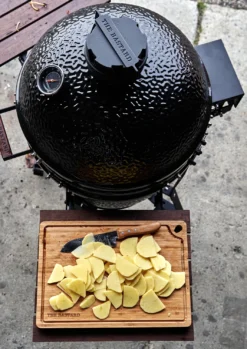 The Bastard Keramikgrill Classic Large - Complete - Schwarz Glänzend - Modell 2023 -Grill Verkaufs-Shop The Bastard Classic Large Keramikgrill Seitentische