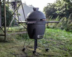 The Bastard Keramikgrill Urban Large - Complete - Schwarz Matt - Modell 2023 -Grill Verkaufs-Shop The Bastard Urban Large Keramikgrill Seitentische Untergestell