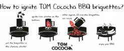 TOM Cococha Rot BBQ Grillbriketts 10kg