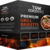 TOM Cococha Rot BBQ Grillbriketts 4kg - 4,0 X 3,0 X 2,5 Cm