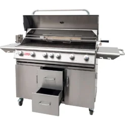 BULL Diablo - Gasgrill Mit Infrarot Backburner Und Rotisserie -Grill Verkaufs-Shop bull diablo gasgrill seitlich deckel 62648CE