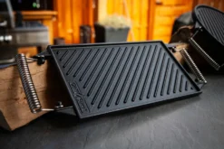 Grillfürst Universal Grillplatte / Wendeplatte Aus Gusseisen 35 X 20 Cm -Grill Verkaufs-Shop gusseisen grill wendeplatte eckig