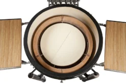 Monolith Grill LeChef Red Mit Gestell Und Seitentischen MG23R - Set - Auslaufmodell -Grill Verkaufs-Shop monolith lechef deflektorstein geteilt 201030