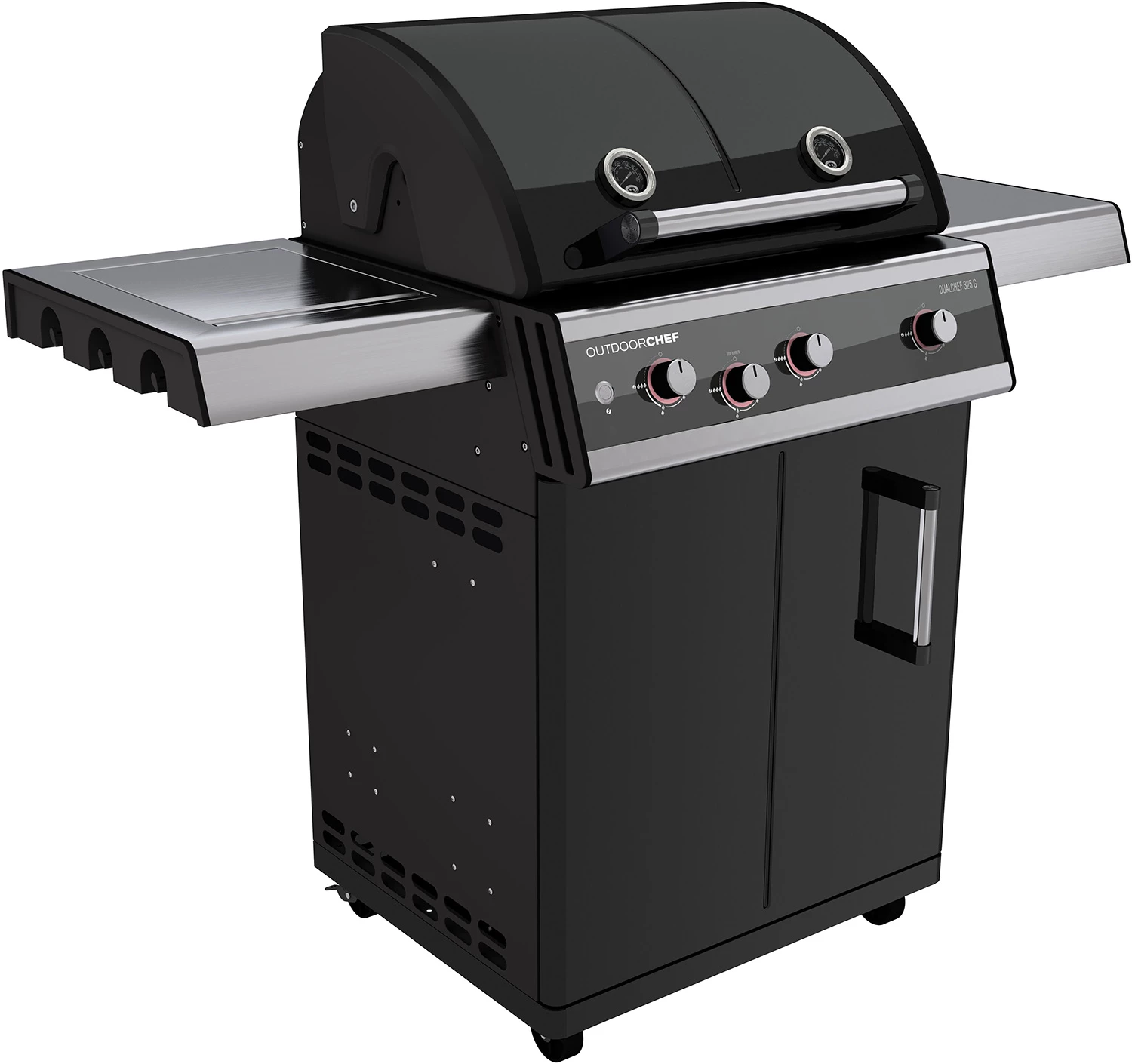 Outdoorchef Dualchef 325 G Gasgrill Mit Seitenkocher + BLAZING ZONE Infrarotbrenner 3 Outdoorchef Dualchef 325 G Gasgrill Mit Seitenkocher + BLAZING ZONE Infrarotbrenner – Bild 3