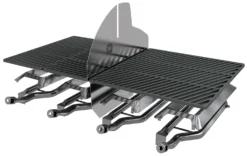 Outdoorchef Dualchef S 425 G Edelstahl Gasgrill Mit Seitenkocher + Blazing Zone Infrarotbrenner + DGS Gusseisen Grillrost 2 Stk. + DGS Gemüse Grillrost 2 Stk. -Grill Verkaufs-Shop outdoorchef dualchef dual gourmet system 4