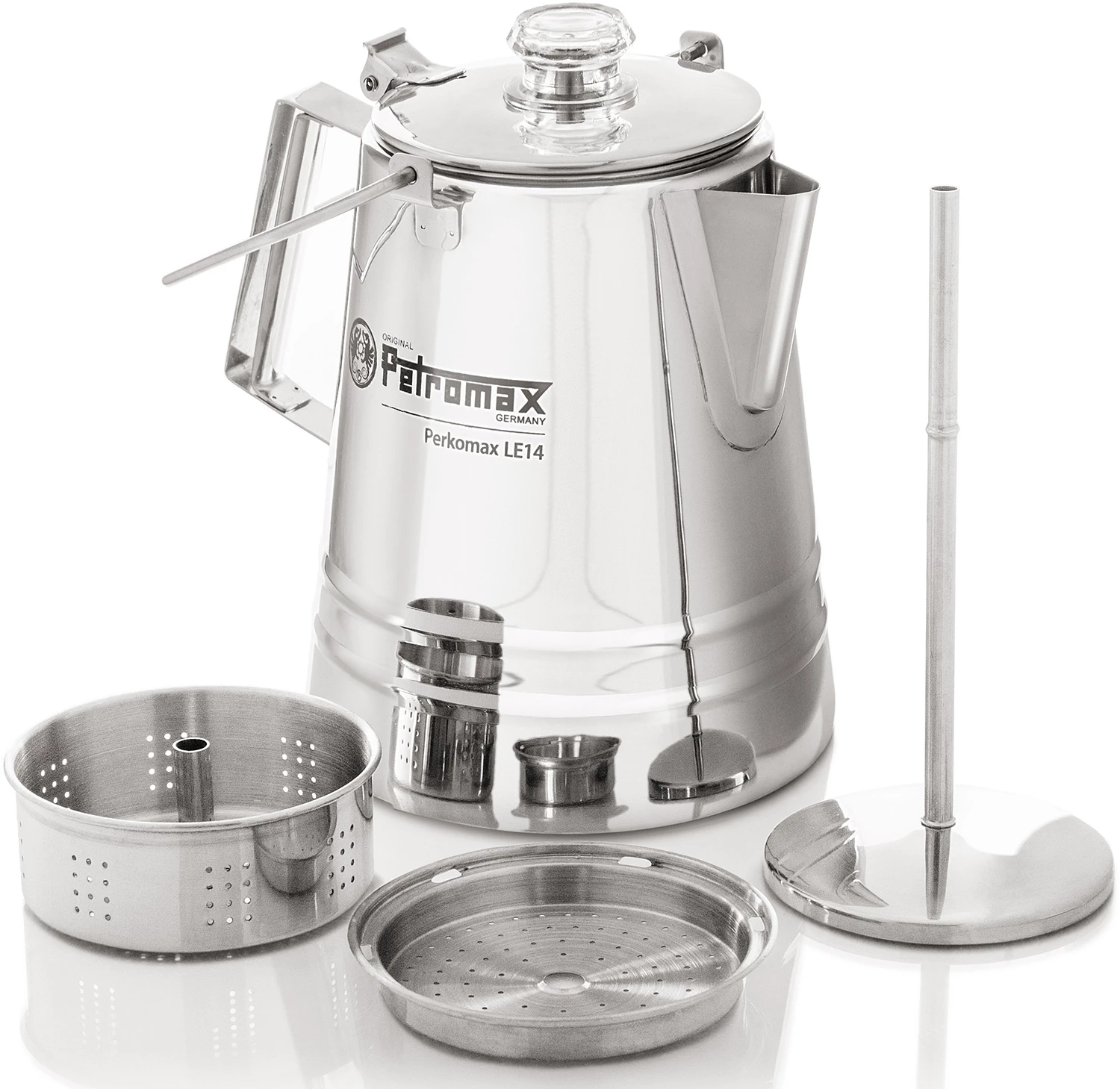 Petromax Perkolator Perkomax Le14 / Edelstahl (2,1 Liter) 2 Petromax Perkolator Perkomax Le14 / Edelstahl (2,1 Liter) – Bild 2