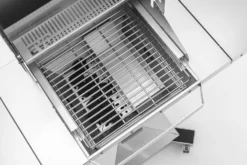 Thüros Holzkohlegrill T300 / Holzkohle Grillstation 42x42 Cm -Grill Verkaufs-Shop thueros evo3 holzkohle bbq station fdetail innen